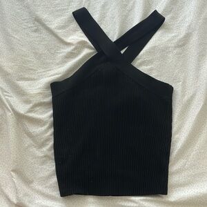 HoH 1960 Criss-Cross Ribbed Halter Top